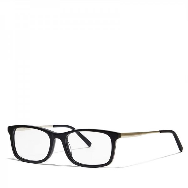 Rectangle Glasses in Metal + Acetate