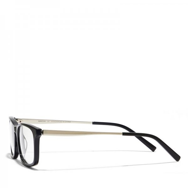 Rectangle Glasses in Metal + Acetate