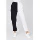 Black Contrast Spliced Joggers