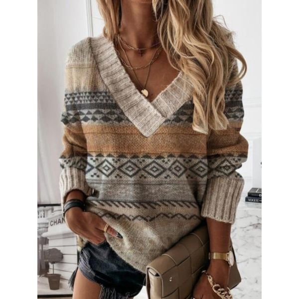 Toasty And True Multicolored Sweater