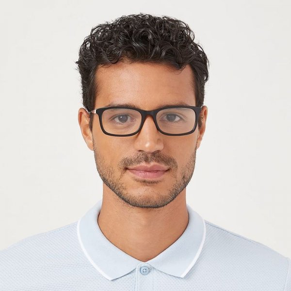 Rectangle Glasses in Metal + Acetate