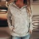 Basic Print Long Sleeve Sweatshirt