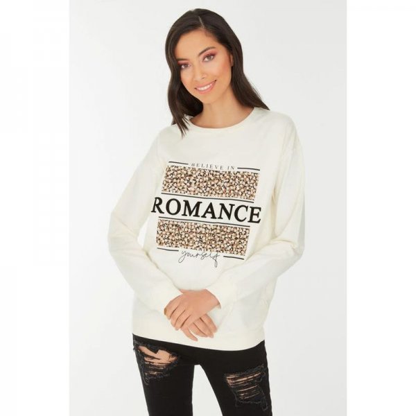 Ecru Believe In Romance Sweat