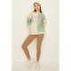 Pearl-Washed Sage Believe In Love Colour Block Sweat