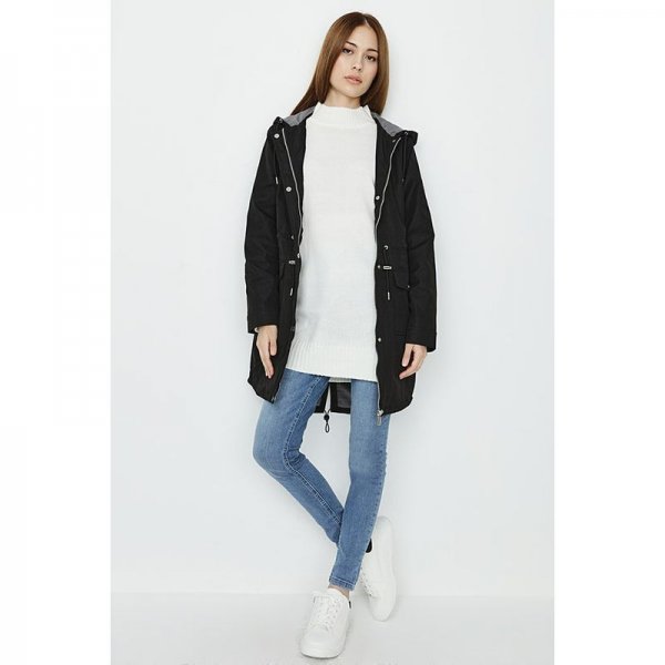 Black Lw Parka Coat